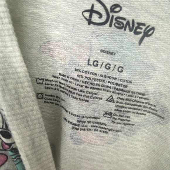 Women's Juniors Disney Mickey Minnie Mouse Christmas Holiday Sweatshirt LRG 765 - Picture 6 of 6